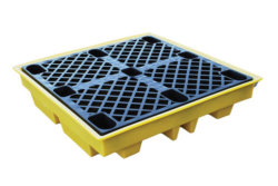 BCBP4L – Low Profile Spill Pallet for 4 x 205 ltr drums