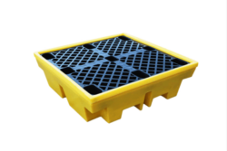 BCBP4 – Spill Pallet for 4 x 205 ltr drums with high capacity sump