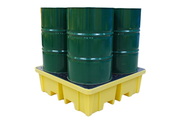 BCBP4FW – Spill Pallet with 4 way FLT access for 4 x 205ltr drums - Image 2